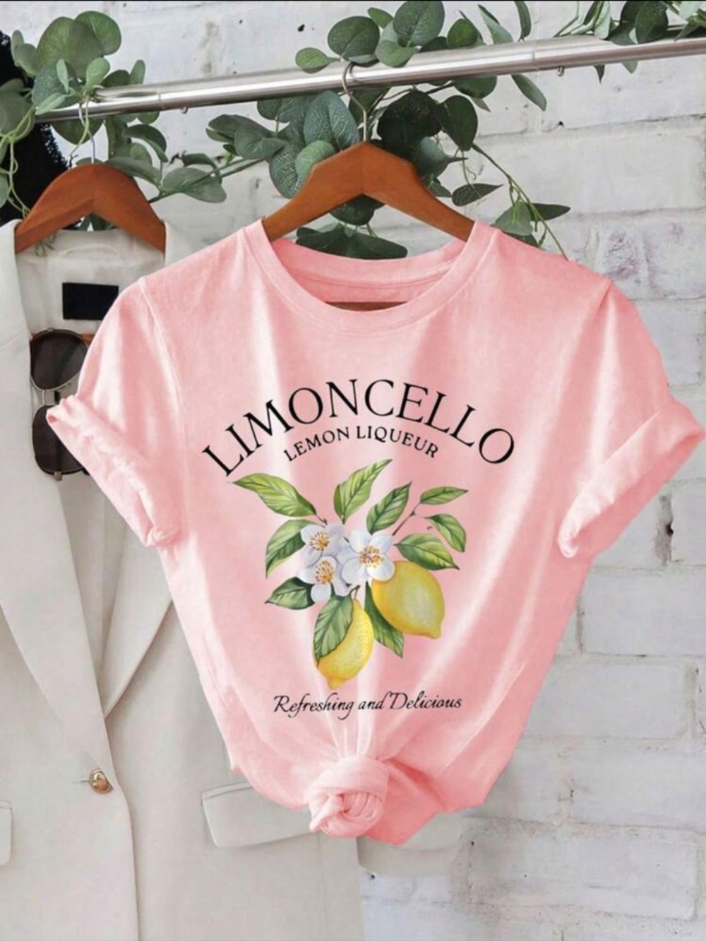Pink limoncello graphic tee